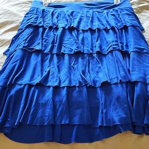 A lined beautiful INC Internationally Concept blue skirt from Macy's.